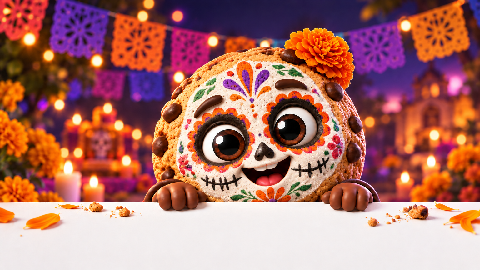 Quitale el sombrero y pintale la cara de calavera porque es representando el ...